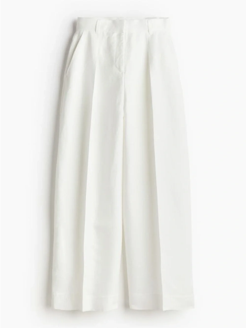 White linen trousers